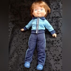 Fisher-Price Doll Mikey In Blue and Navy Outfit